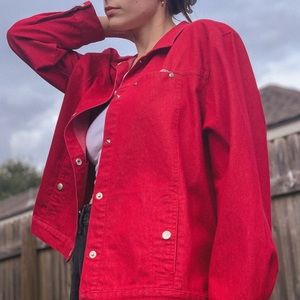 (SOLD) Vintage Red Chore Jacket 🍒